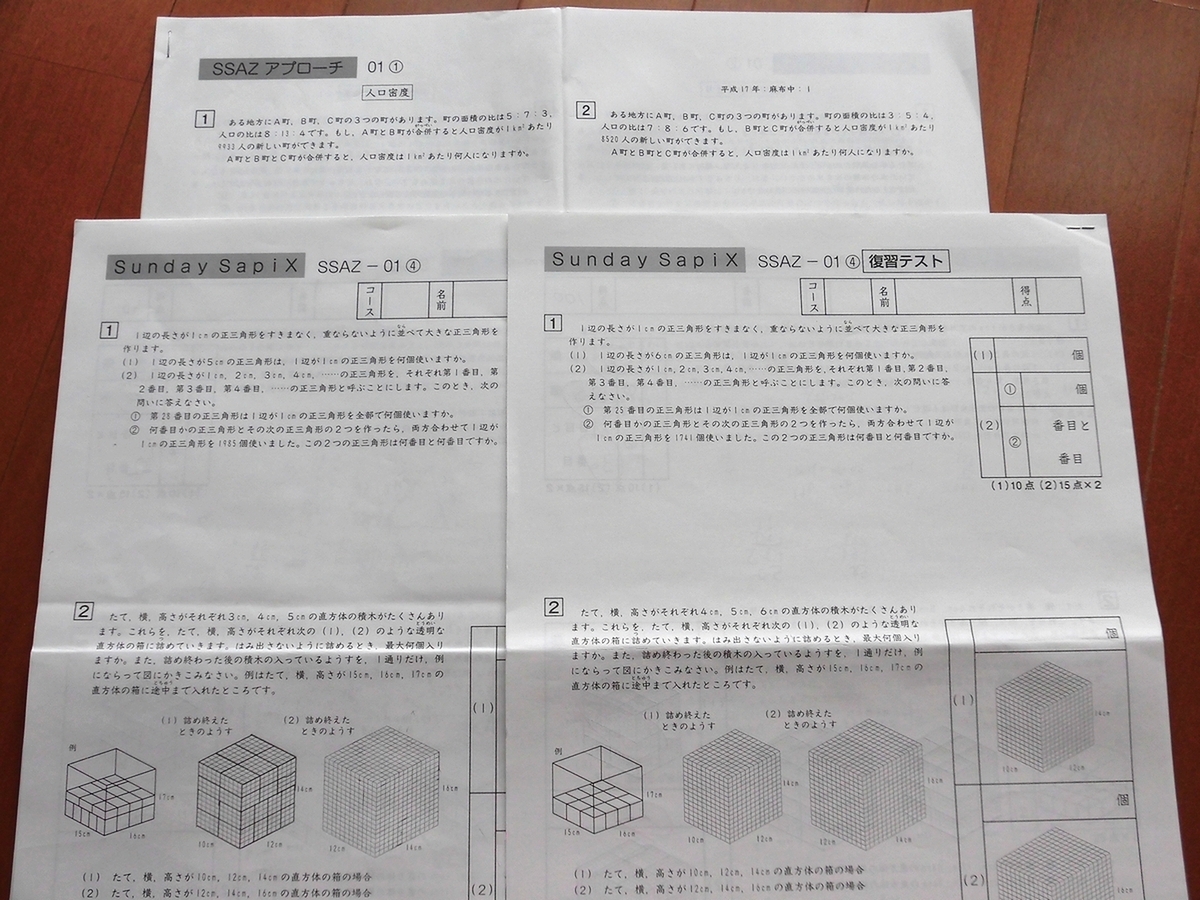 サピックス 算数 SAPIX 対策プリント＊全17回＊書 SS特訓＊6年 