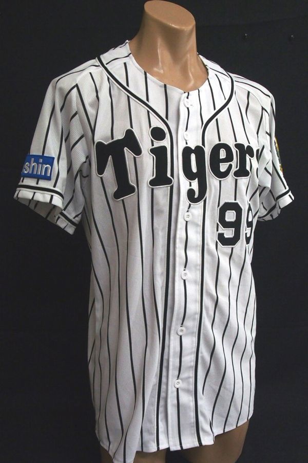 r1_2323T 阪神タイガース ＃99 狩野恵輔 80周年 ワッペン付 ミズノ 