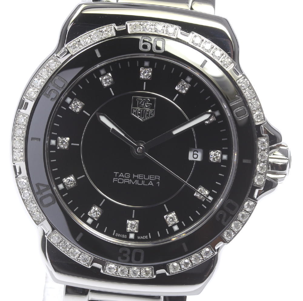 ★良品★箱・保【TAG HEUER】タグホイヤー フォーミュラ1 WAH1312 ダイヤベゼル 12P QZ レディース