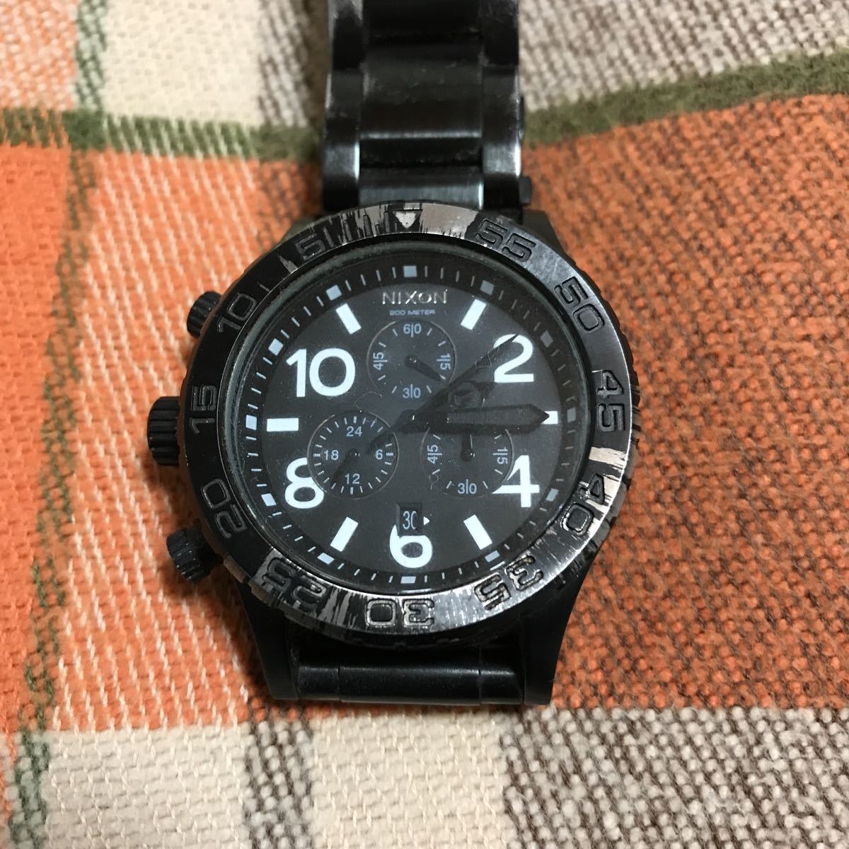 NIXON MINIMIZE THE 42-20 CHRONO 200M STAINLESS STEEL JAPAN MOVT 