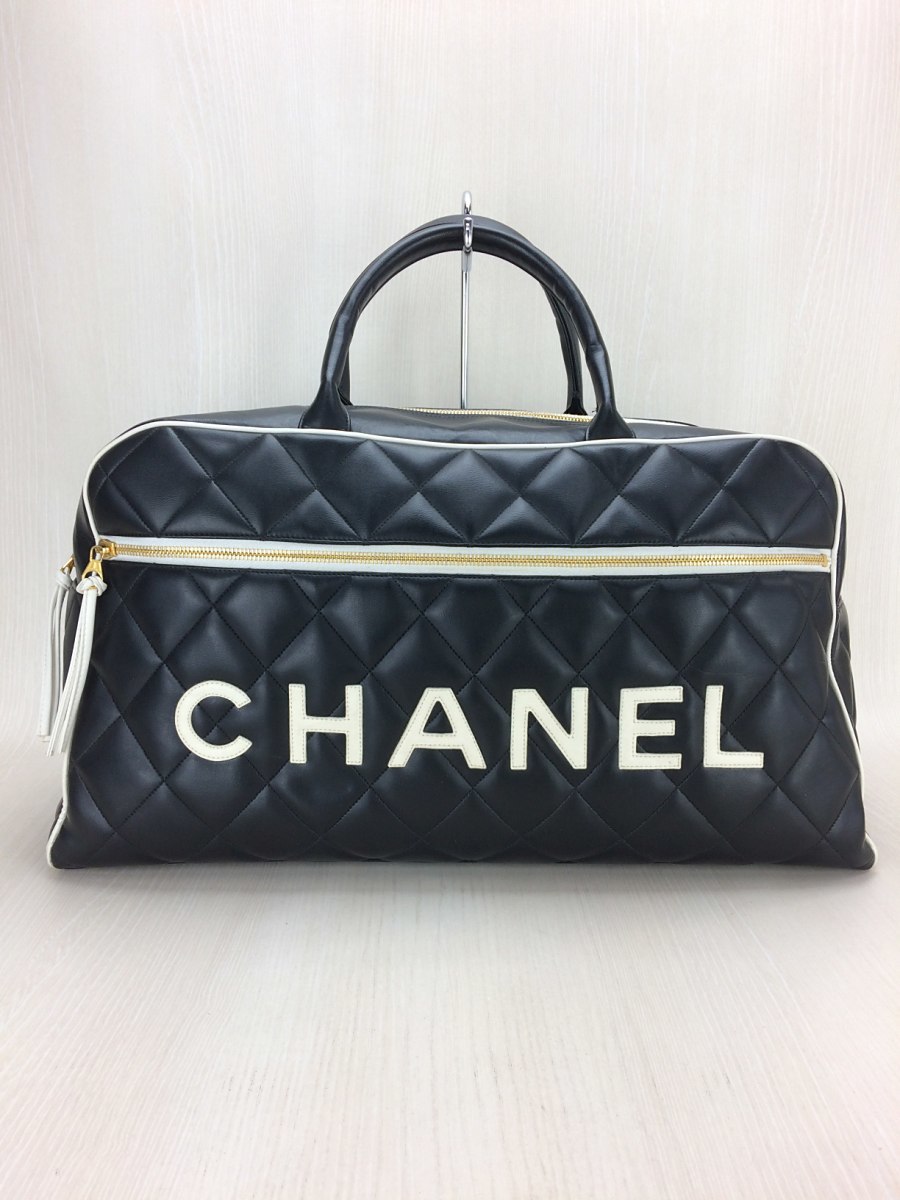 CHANEL◇ボストンバッグ/レザー/BLK CHANEL(シャネル) 【公式通販】