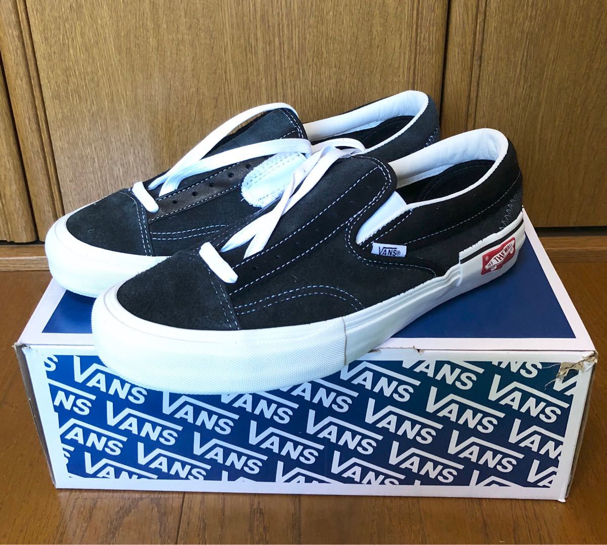 VANS VAULT SLIP ON CAP LX BI BLACK バンズ スリッポン ブラック 28cm US10