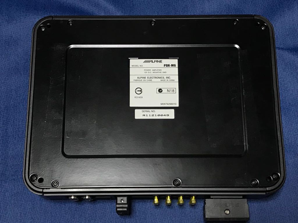 アルパイン モノラルパワーアンプ PDX-M6 600W 中古美品 PDX-F4などと