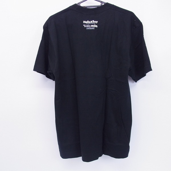 ☆A BATHING APE/アベイシングエイプ×サンリオ マイロ×頭上ハローキティ Tシャツ ブラック M /LPL
