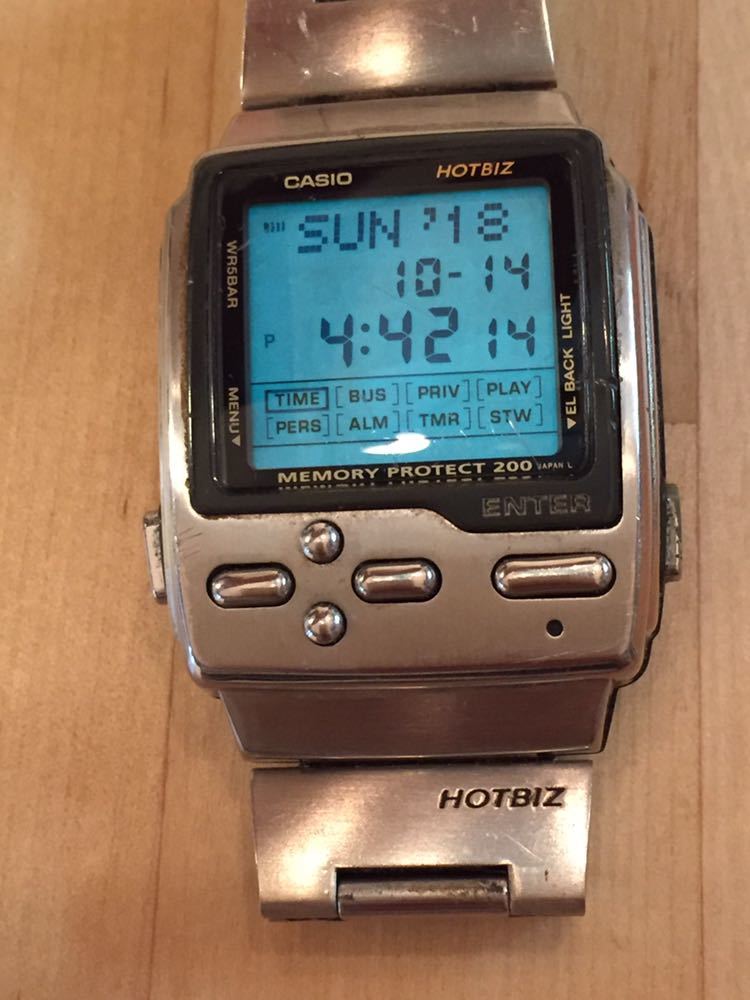 CASIO カシオ MEMORY PROTECT 200 HOTBIZ DB-2100 電池交換済み(データバンク)｜売買されたオークション ...