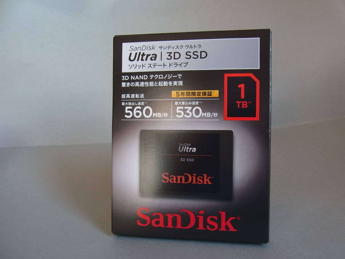 未開封・未使用 SanDisk SSD Ultra 3D 1TB 5年保証付 SanDisk サン