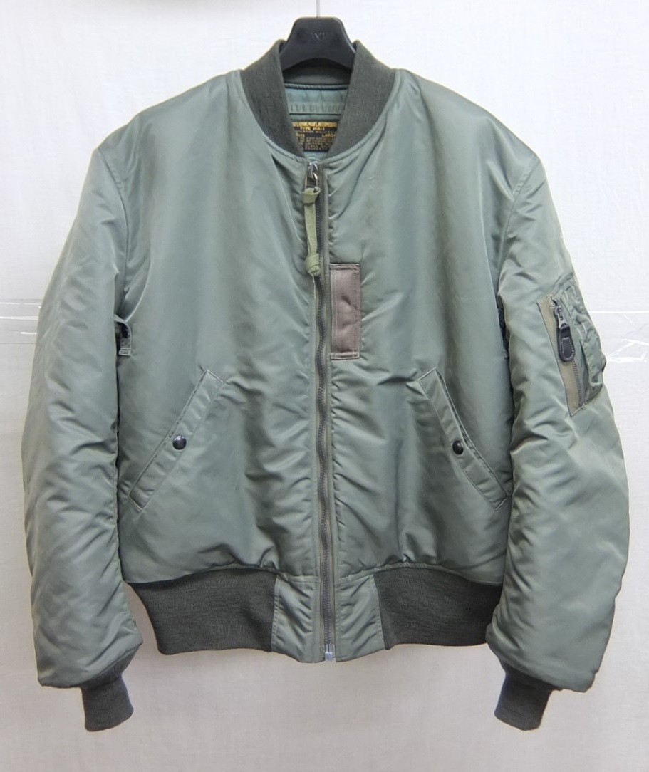 バズリクソンズ MA-1 L-2B XS BR10981 東洋エンタープライズ 東洋 バズリクソンズ LION UNIFORM INC. MA-1 フライトジャケット 緑 L