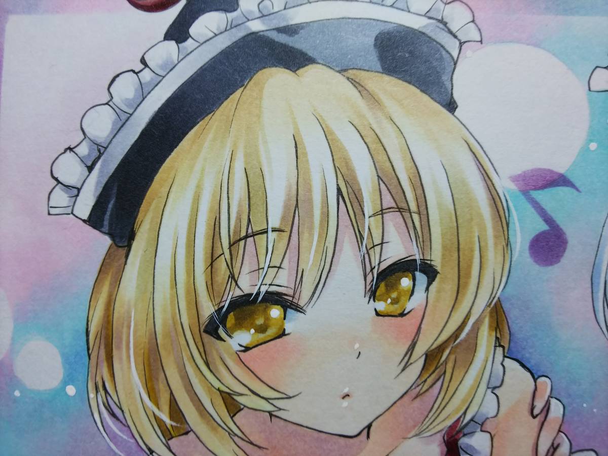 手描きイラスト 東方project プリズムリバー三姉妹 色紙 手描きイラスト 売買されたオークション情報 Yahooの商品情報をアーカイブ公開 オークファン Aucfan Com