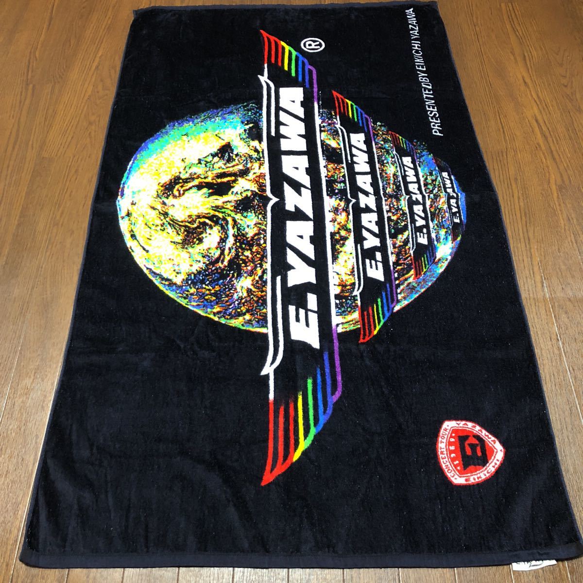 矢沢永吉 スペシャルビーチタオル 1989エンブレム 地球 E.YAZAWA