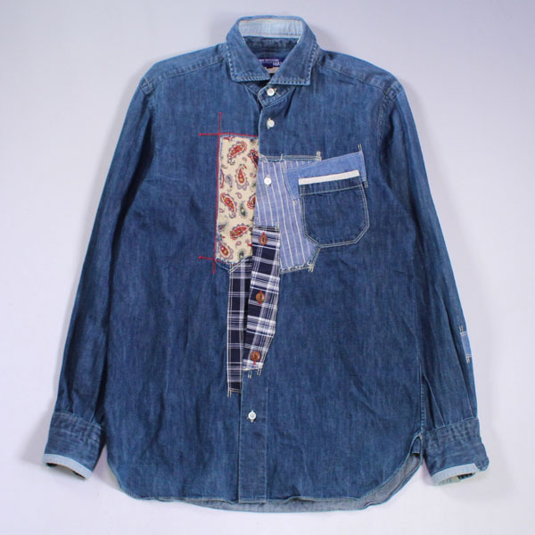 JUNYA WATANABE MANパッチワーク切替えデニム / AD2011 AD2011 JUNYA 