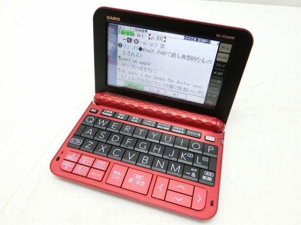 カシオ 電子辞書 EX-WORD XD-JTG6000 レッド カシオ電子辞書EX-WORD.XD