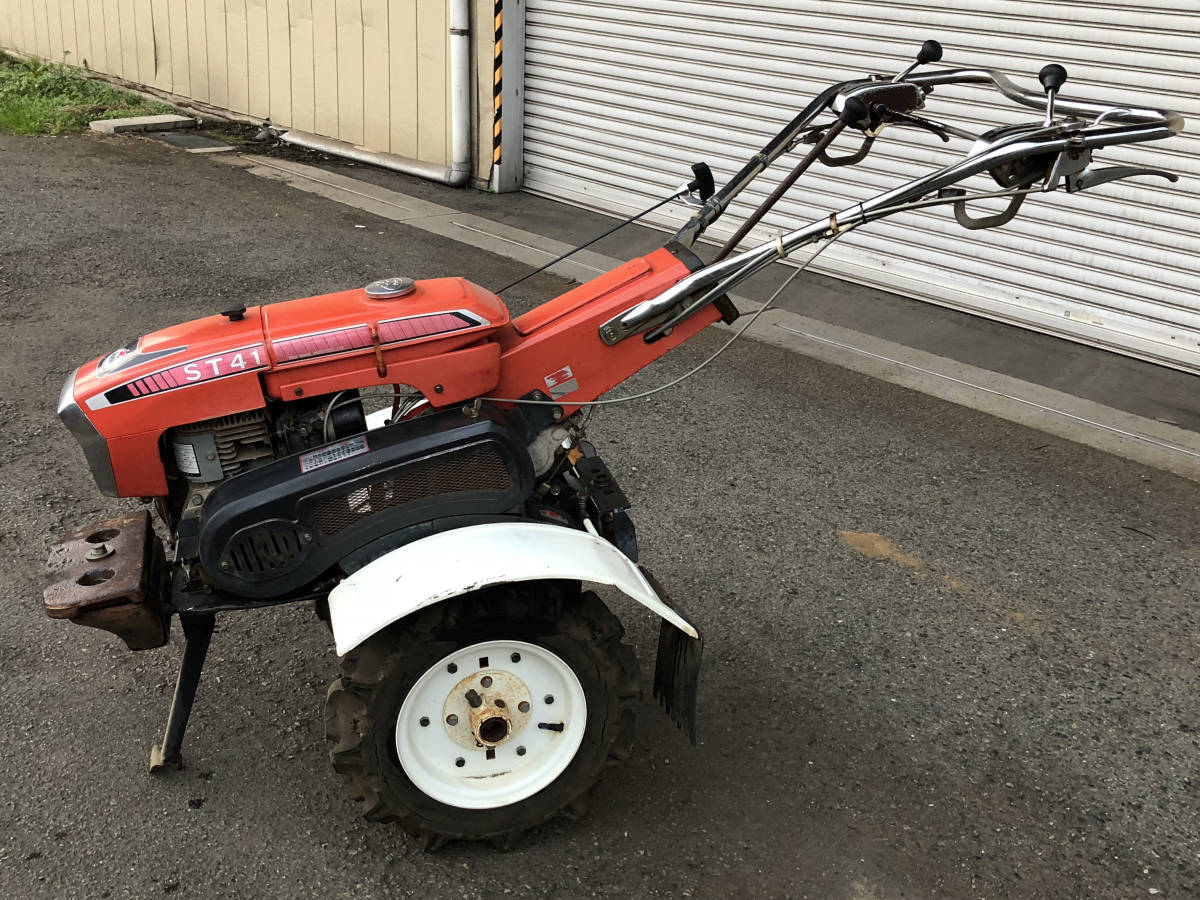 整備済 富士スバル ロビン 6馬力 管理機 耕運機 ST41 前8速/後4速 引取
