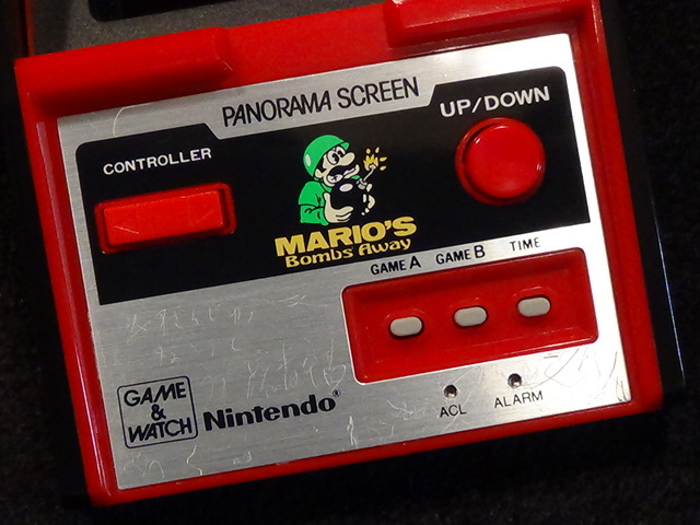 パノラマスクリーン ゲームウォッチ マリオ PANORAMA SCREEN Away ボム