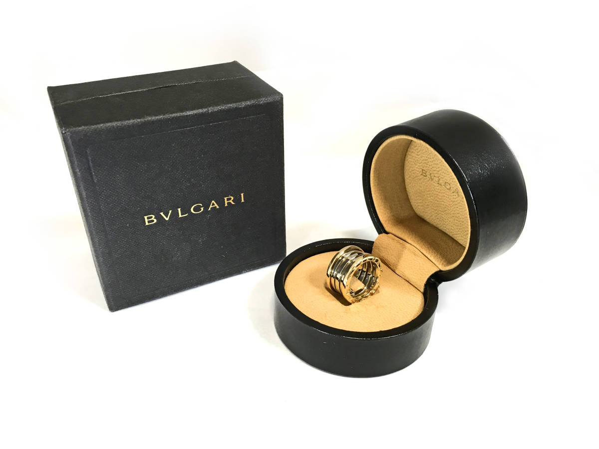 BVLGARI ブルガリ 750 9号 BVLGARI ブルガリ B-zero1 ビーゼロワン リング 指輪 750刻印 9号 中古