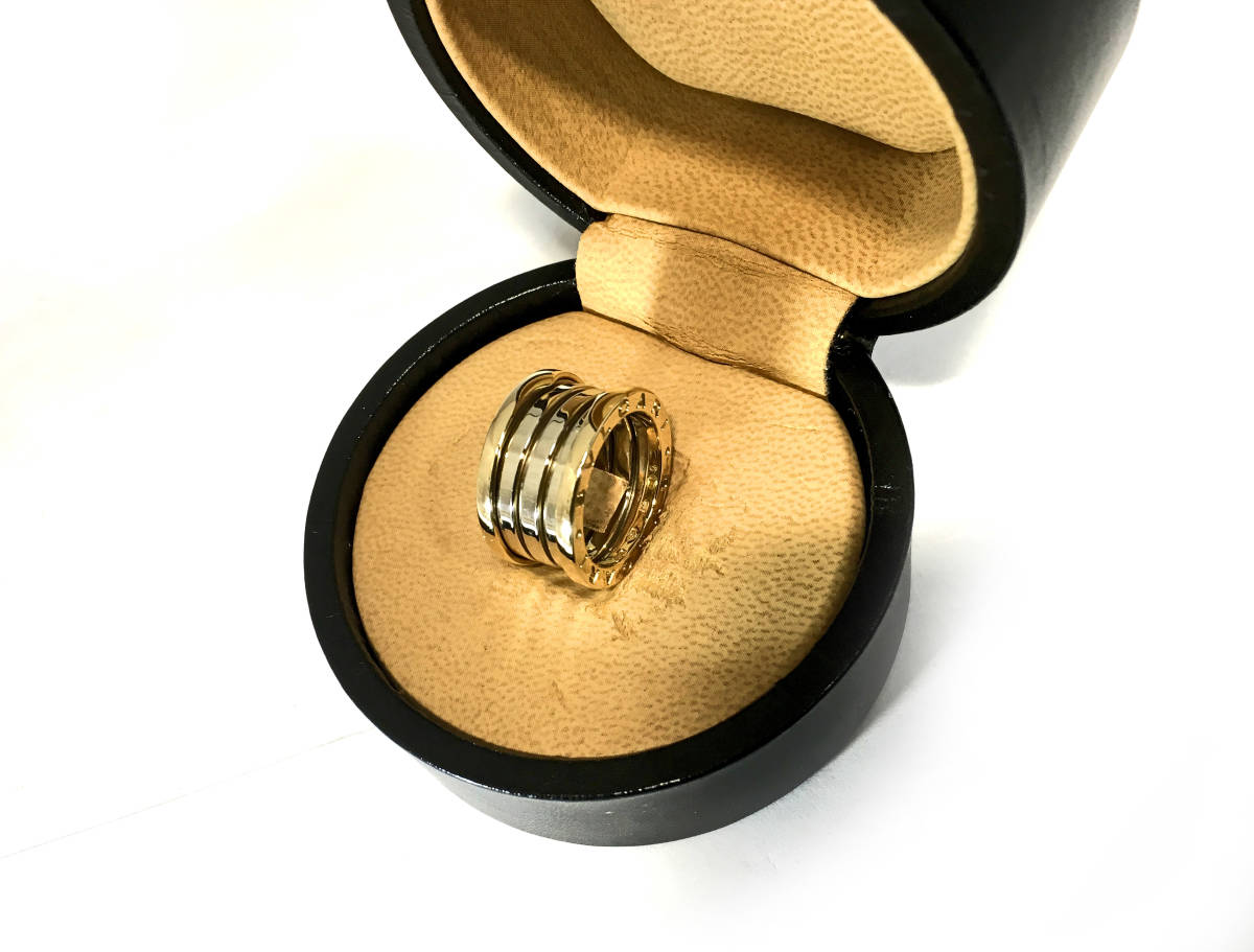 BVLGARI ブルガリ B-zero1 ビーゼロワン リング 指輪 750刻印 9号 中古 