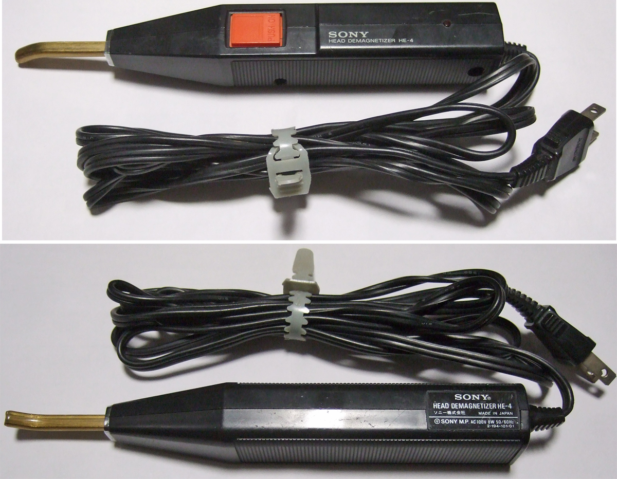 SONY HE-4 ヘッド消磁器 SONY ヘッド消磁器(HEAD DEMAGNETIZER