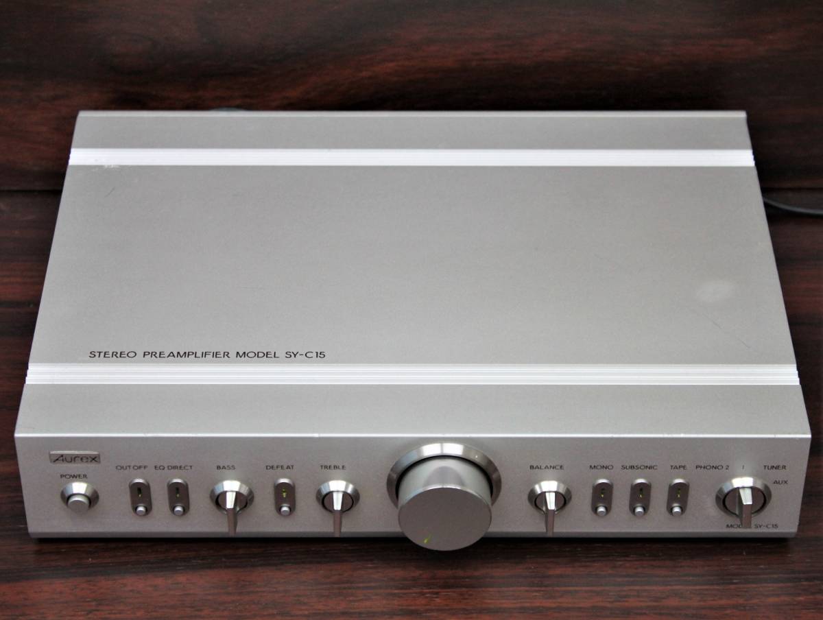 小さな高級機 Aurex 東芝 オーレックス SY-C15 ステレオプリアンプ
