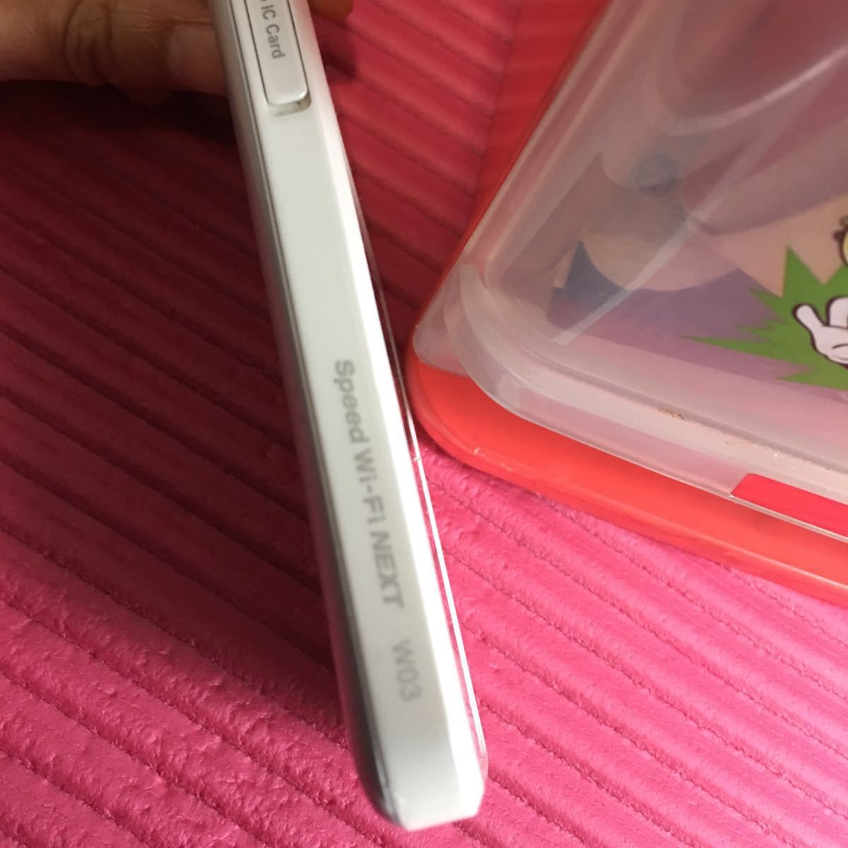 UQ Speed Wi-Fi NEXT W03ホワイト WiMAX2+ モバイルルーター 中古 1円から_6