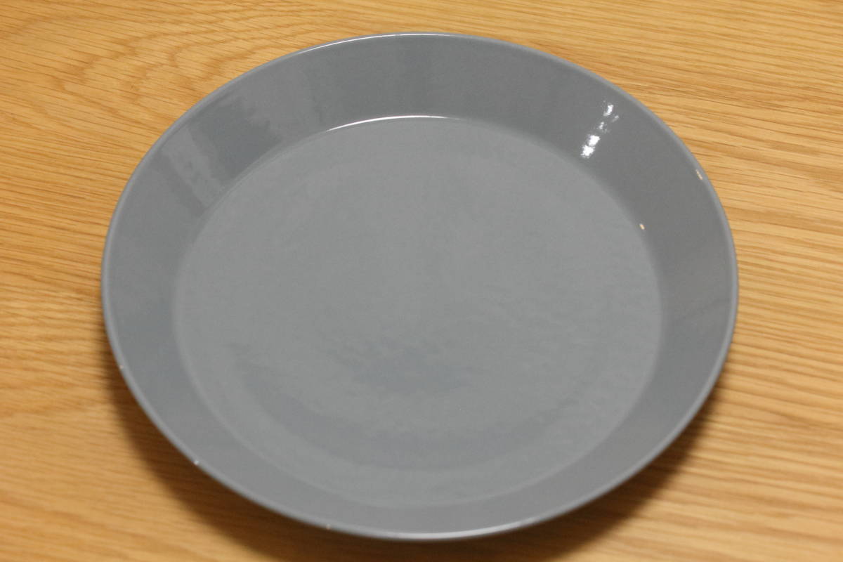 販売質屋 2223 ダークグレー 26cm プレート ティーマ 廃盤色 teema 皿
