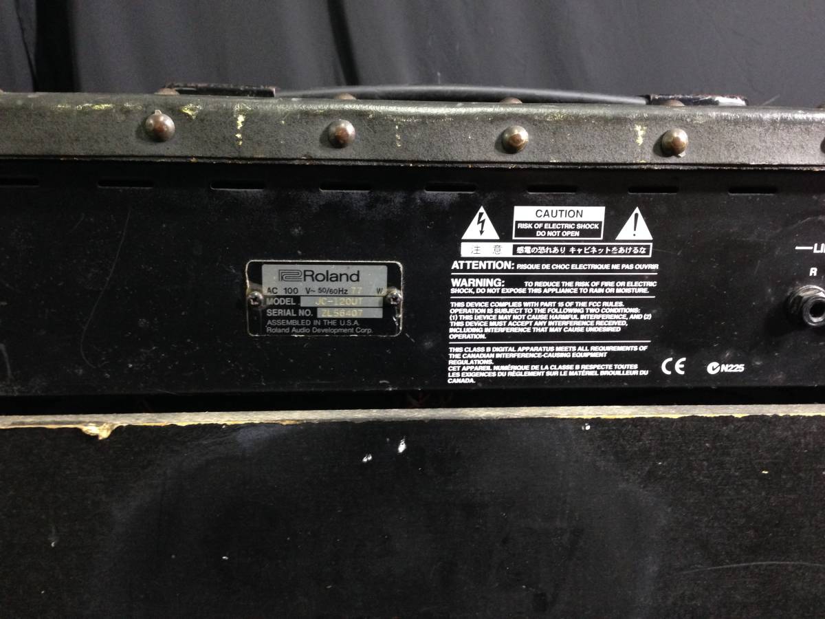 e181119-008I ROLAND JC-120 JAZZ CHORUS-120 ギターアンプ ローランド 動作確認済み 動画あり 760(W)×280(D)×622(H)mm、28kg Roland JC-120 Jazz Anniversary Edition zZounds