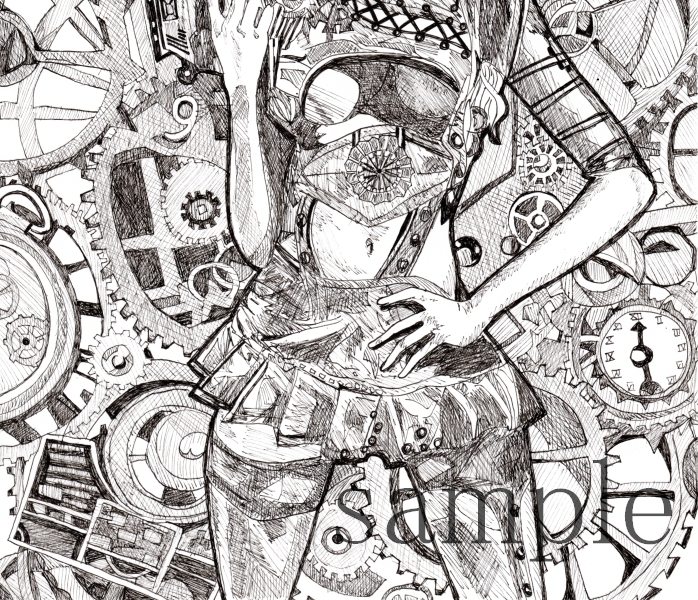 オリジナル手描きイラスト スチームパンク少女 銃 直筆 モノクロ ペン画 手描きイラスト 売買されたオークション情報 Yahooの商品情報をアーカイブ公開 オークファン Aucfan Com