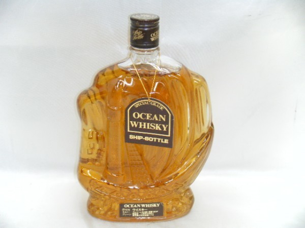 未開栓】オーシャンウイスキー シップボトル 760ml 43度 三楽 グロリア
