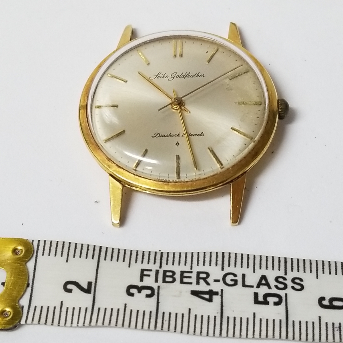 セイコー SEIKO goldfeather 自動巻き 金無垢 18K ケースのみ 