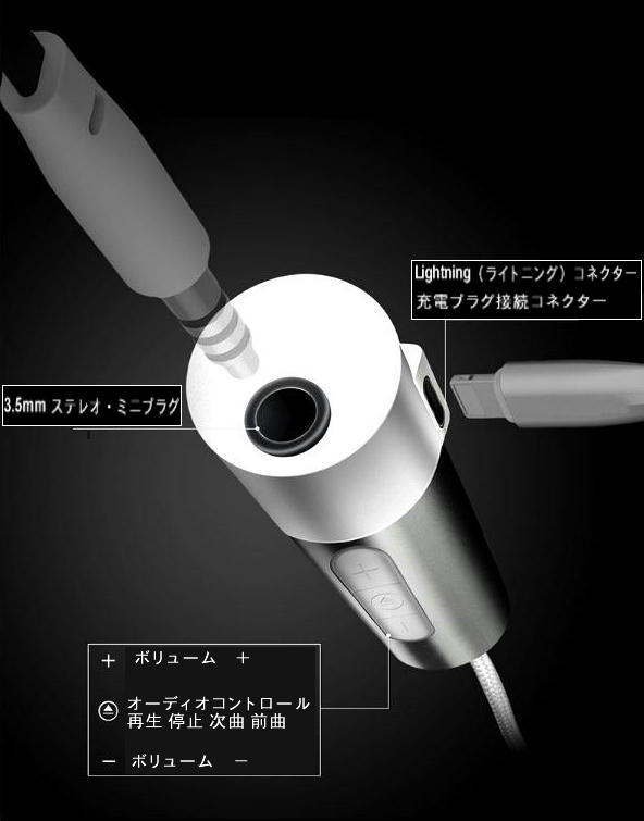 送料無料 新品未使用 Lightning 3.5mm ステレオ ヘッドフォン イヤホン ジャック ライトニングコネクター 変換 アダプタ－ ジャンク_2