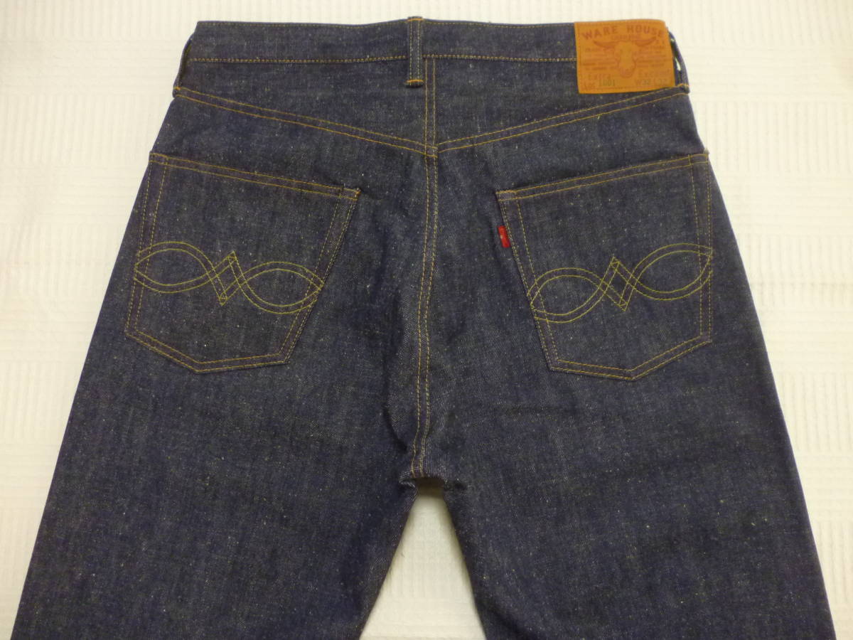新品☆WAREHOUSE ウエアハウス 1001 ジーンズ W33 L32 リジッドデニム☆