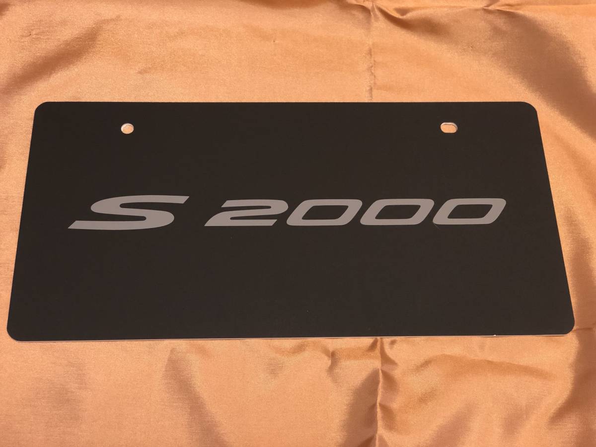 S2000 撮影・展示用 車名ロゴ ナンバープレート 展示用ナンバー 