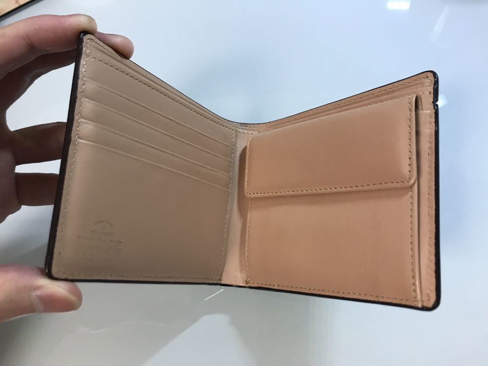 【美品】二つ折り財布 コードバン GUIONNET ギオネット メンズ
