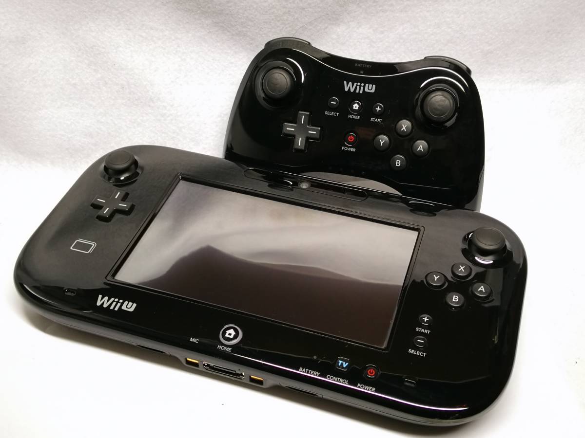 Wii U : | ゲーム Pad Game PRO コントローラー Kuro (shiro) GamePad