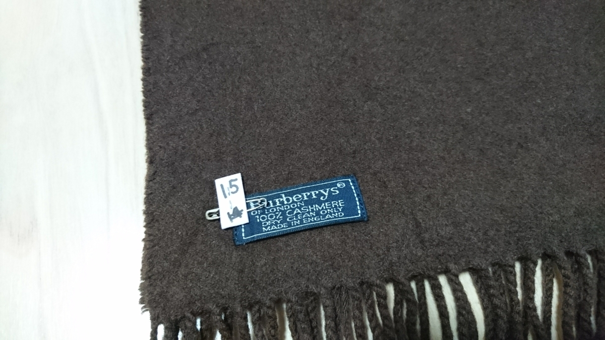 極上の質感美品 Burberrys バーバリー 高級 カシミア100％ マフラー