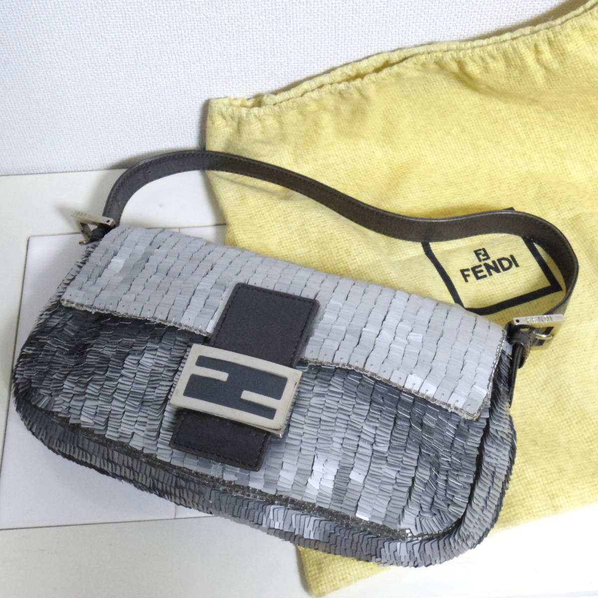 マンマバケット フェンディ ハンドバッグ スパンコール FENDI 