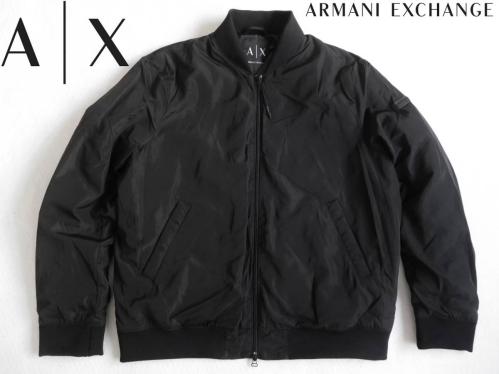 新品☆アルマーニ☆MA-1☆大きい ボマージャケット☆ブラック 中綿入り