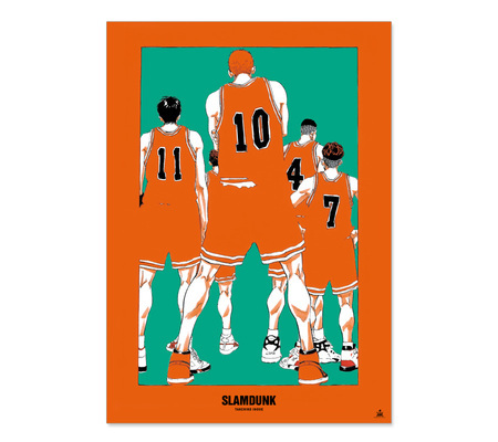 【極美品】スラムダンク ジャンプ展 湘北ver. B2ポスター |2536|☆ 新品 SLAM DUNK B2ポスター 湘北Ver. 創刊50周年記念 WJ50周年展VOL.2