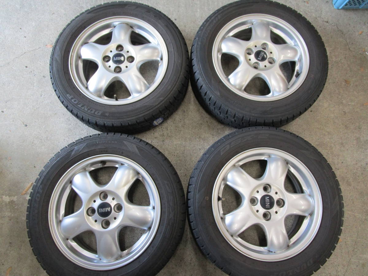 ◇スタッドレス アルミタイヤ 4本 175/65R15 BMW MINI 純正ホイール 15 