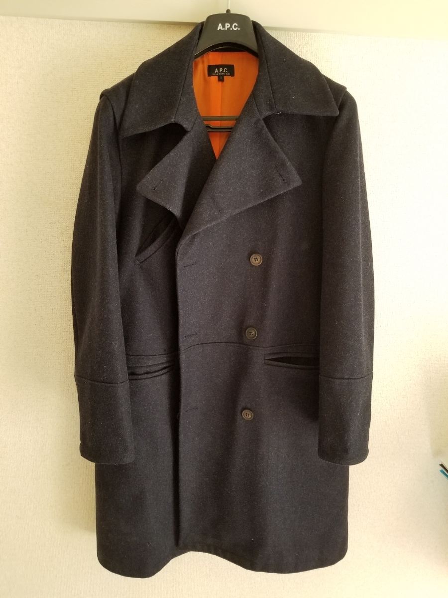 A.P.C. 90's ウールメルトンコート 黒 サイズ2 フランス製 A.P.C