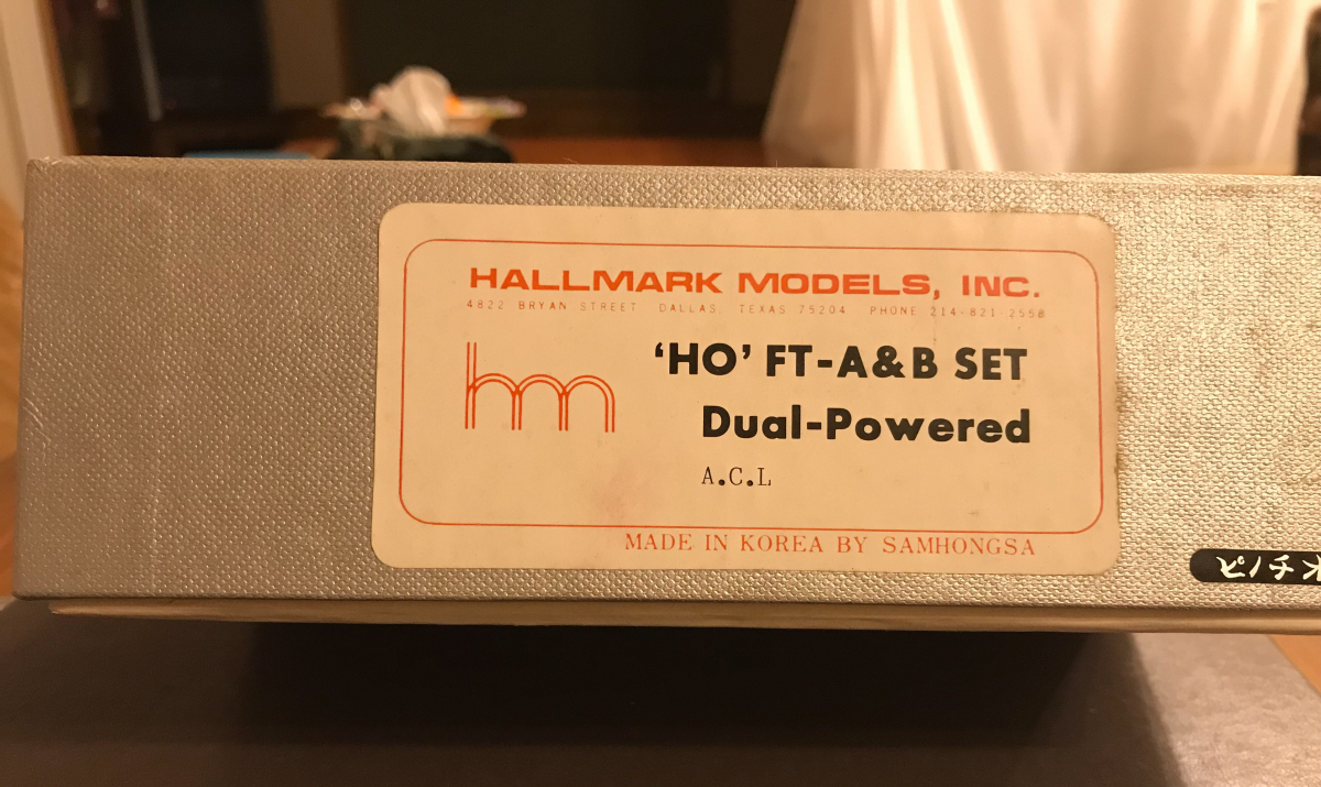 ‘HO’ FT-A&B SET Dual-Powered A.C.L HALLMARK MODELS，INC. ピノチオ