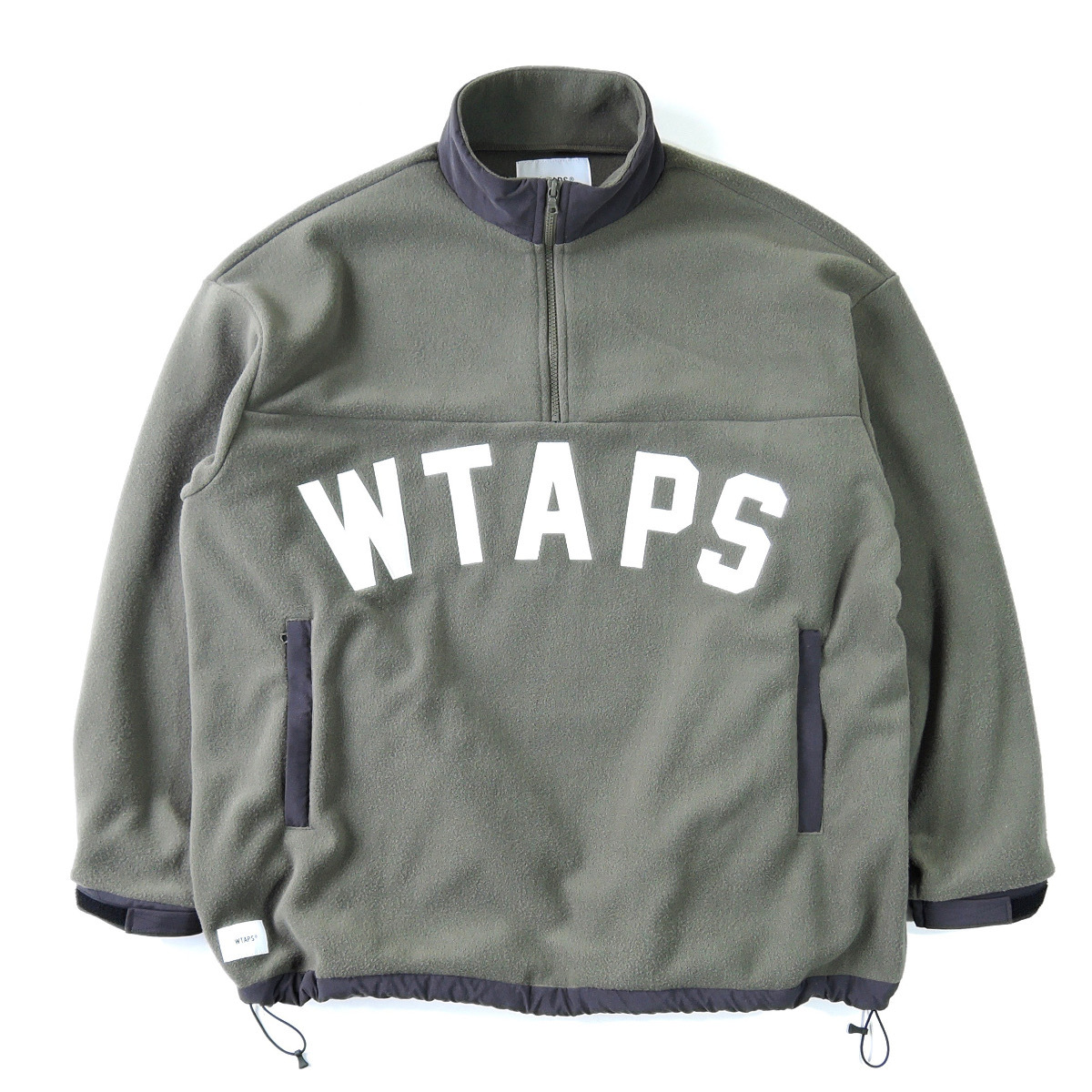 18aw wtaps PLAYER 02 ハーフジップ フリース ジャケット M OLIVE DRAB 