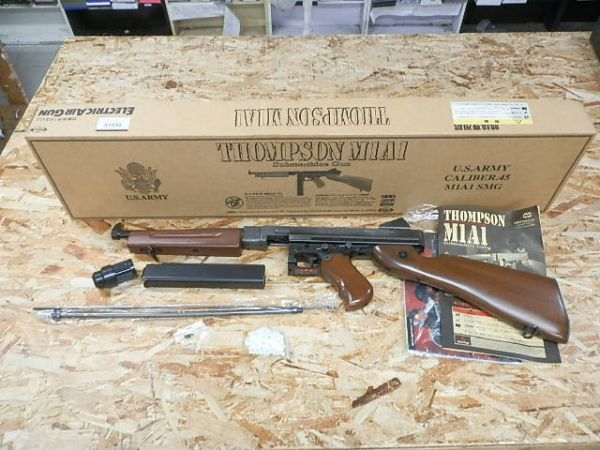 O2238O24 TOKYO MARUI トンプソンM1A1 箱付き 動作OK! 電動ガン