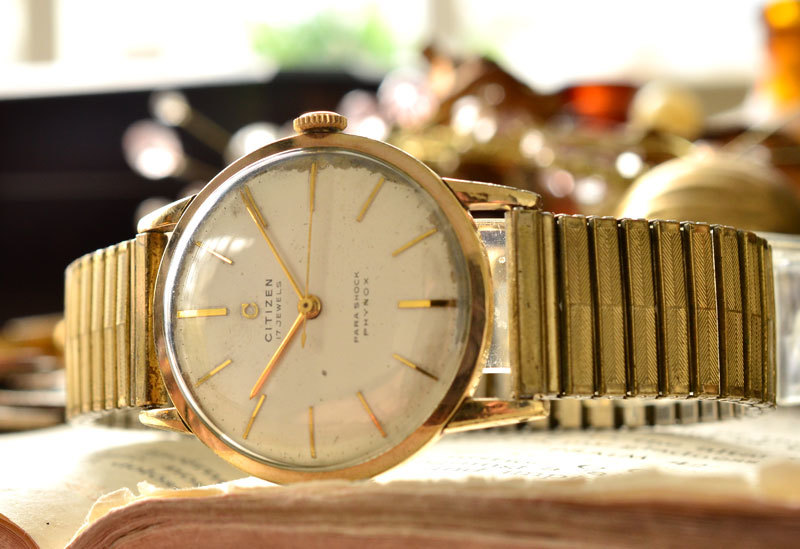 Cマーク 手巻き センターセコンド シチズン 17石 CITIZEN 希少ロゴ 