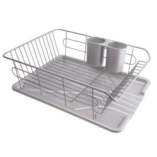 パール金属 食器 水切り かご 水が流れる トレー付 アルデオ H-5687_1