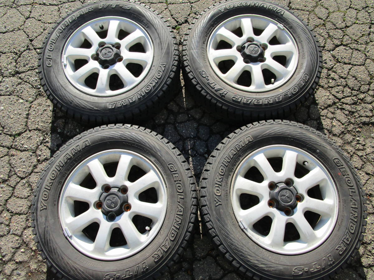 175／80r15 ◇スタッドレス アルミタイヤ 4本 175/80R15 三菱 
