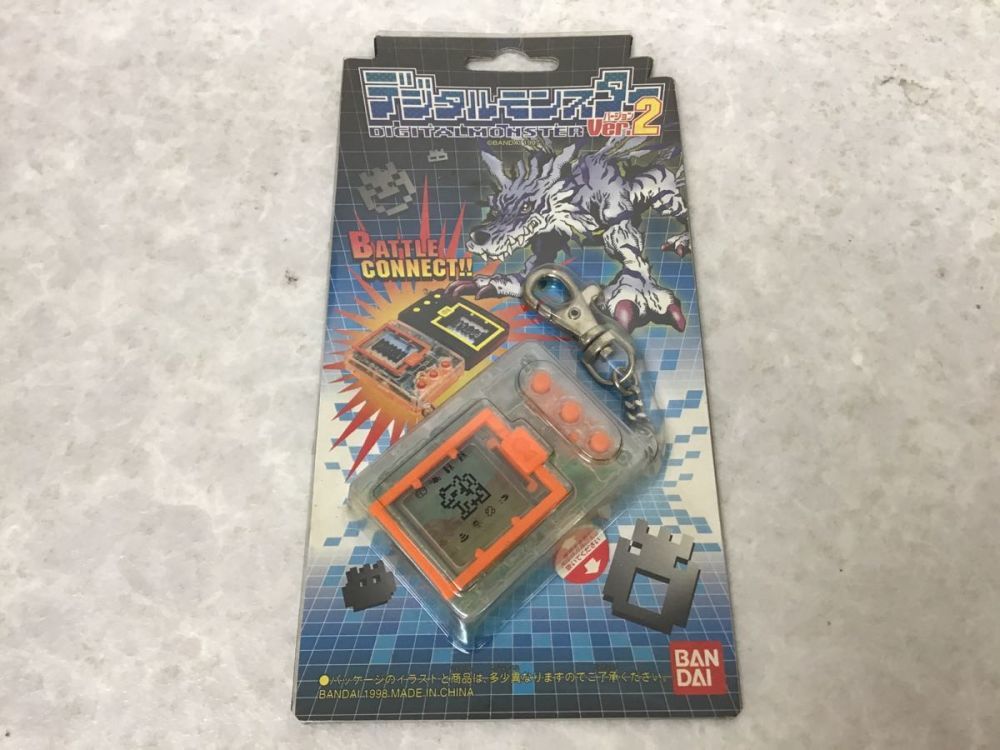 【新品未開封】デジタルモンスター ver.2 クリアオレンジ　バンダイ　当時 BANDAI 未開封 バンダイ デジタルモンスター Ver.2 クリア スケルトン