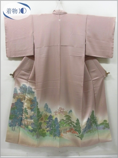 爆買い，品質保証 着物10 1円 逸品 絹 留袖 一つ紋 寿光織 伊勢神宮 森林 立木 樹木 日本庭園 品 袷 身丈162cm 裄66cm 同梱可(留袖)｜売買されたオークション情報、yahooの商品情報をアーカイブ公開 - オークファン 留袖