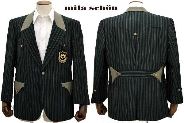 安い，人気セール L1249 超 mila schon ミラショーン メンズ紳士男性 豪華フルオーダーメイド 秋冬 エンブレム付き テーラージャケット ブレザー M-L(ミラショーン)｜売買されたオークション情報、yahooの商品情報 ミラショーン