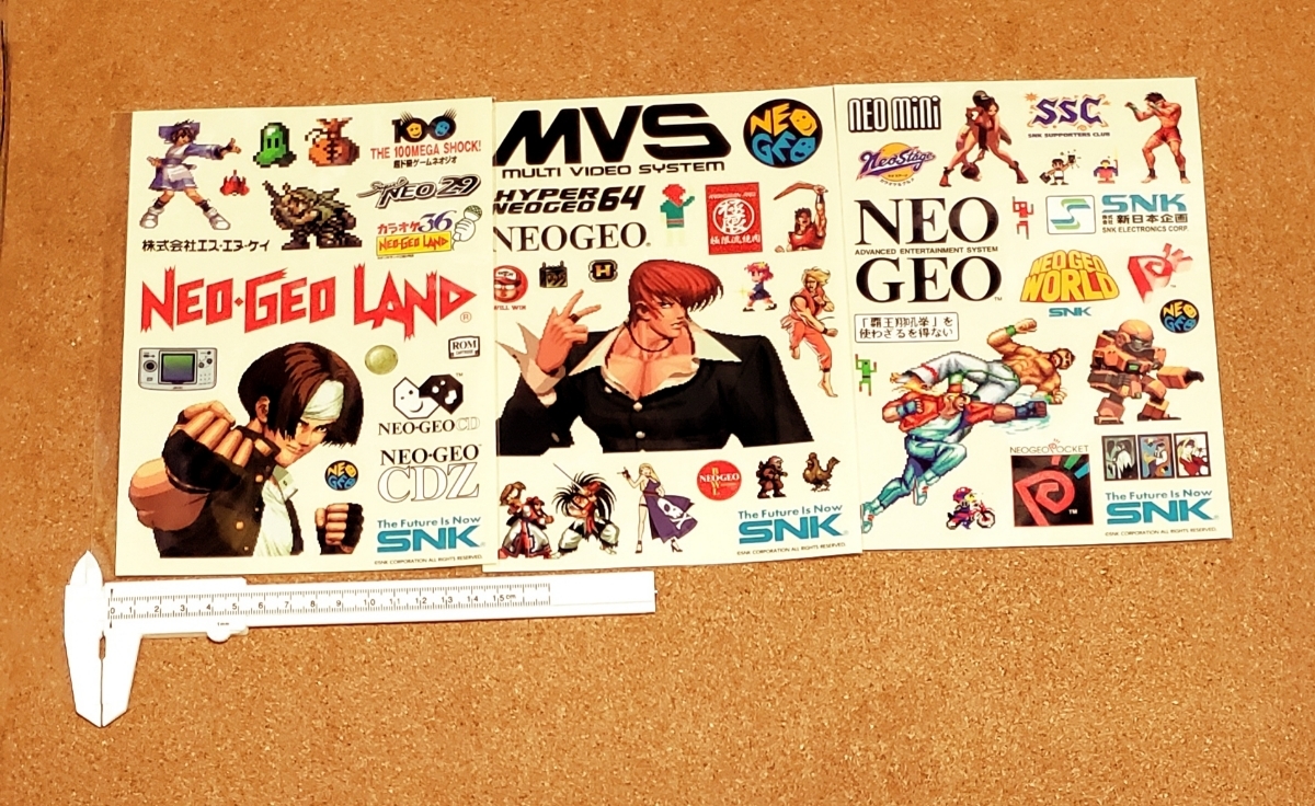 SNK NEOGEO ステッカー セット TGS2018 特典 草薙京 八神庵 サムスピ 龍虎の拳 テリー 不知火舞