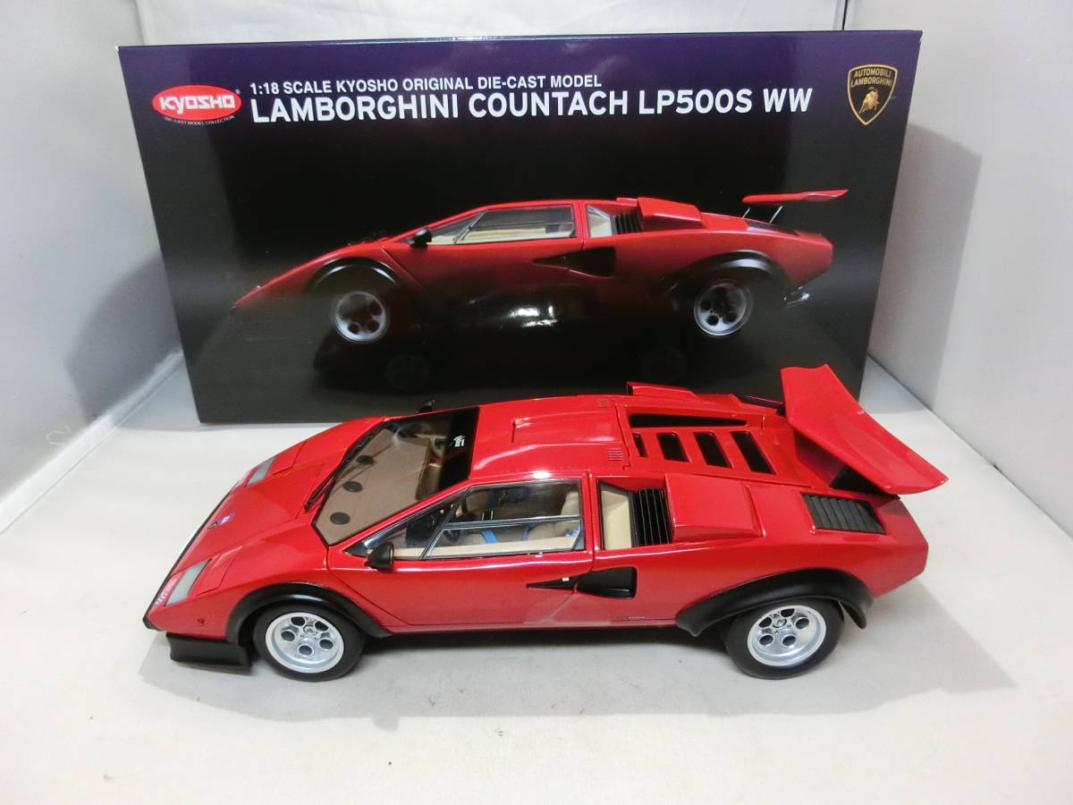 送料無料，人気セール 1/18 Kyosho LAMBORGINI COUNTACH LP500S WW 1/18(乗用車)｜売買されたオークション情報、yahooの商品情報をアーカイブ公開 - オークファン 乗用車