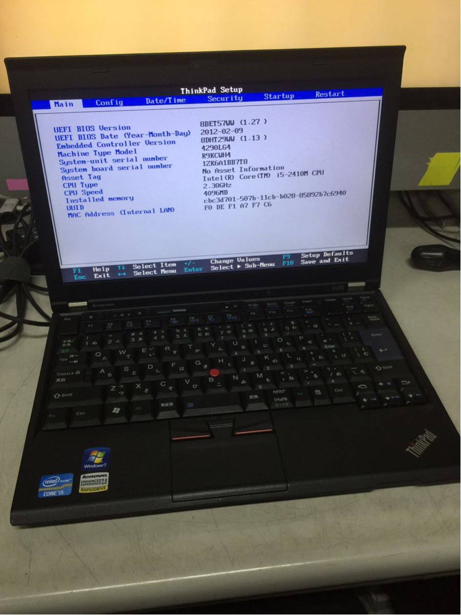最安値，豊富な 365 Lenovo ThinkPad X220 i5 2410M メモリ4GB HDDなし アダプタなし(13インチ未満)｜売買されたオークション情報、yahooの商品情報をアーカイブ公開 - オークファン レノボ
